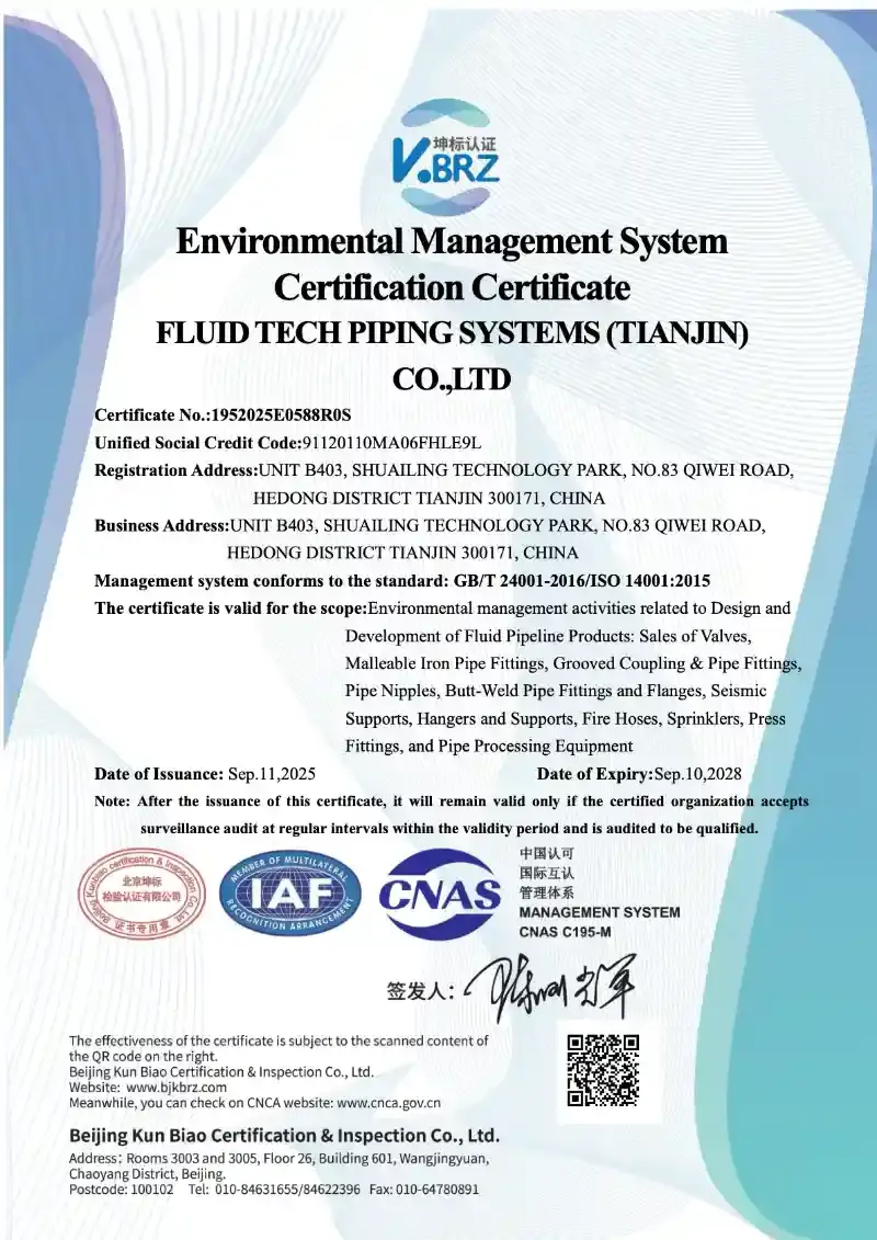 APEX fire valve Certificates