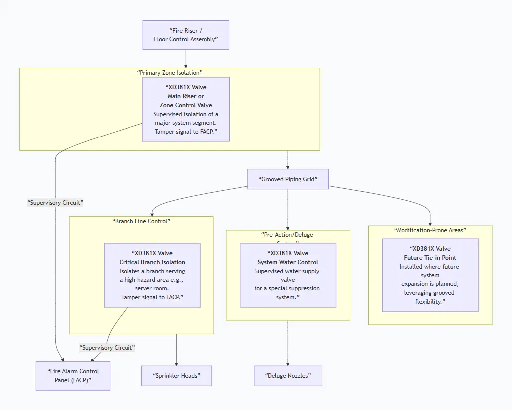 Fire Sprinkler Butterfly Valve