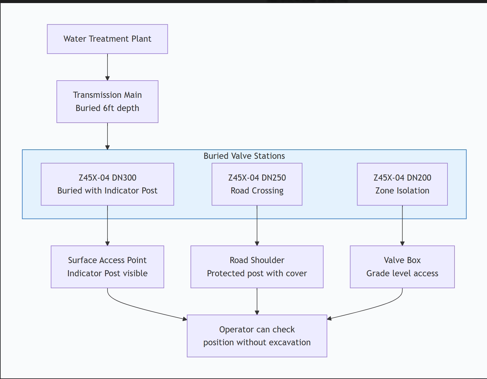Flanged Resilient Seated NRS Gate Valve with Indicator Post