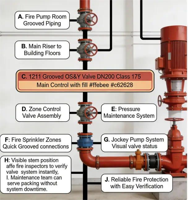Grooved OS&Y Gate Valves