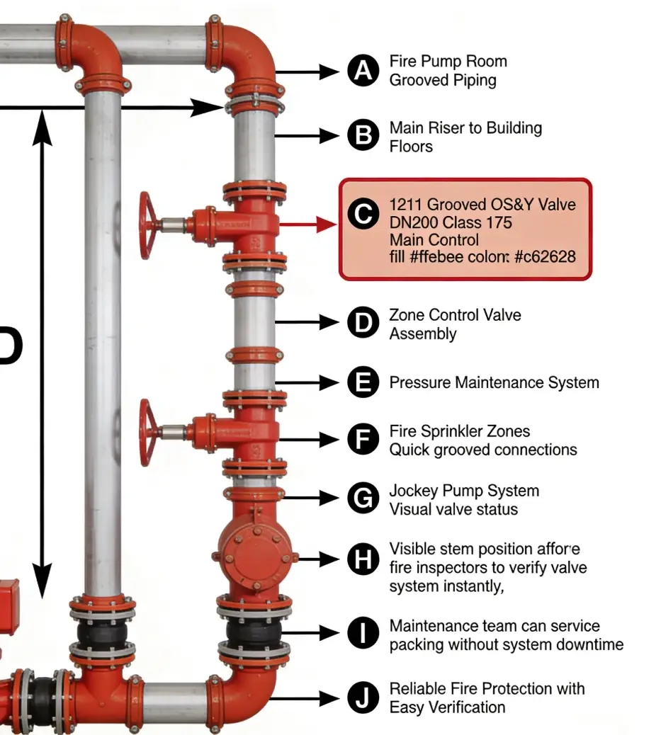 Grooved OS&Y Gate Valves