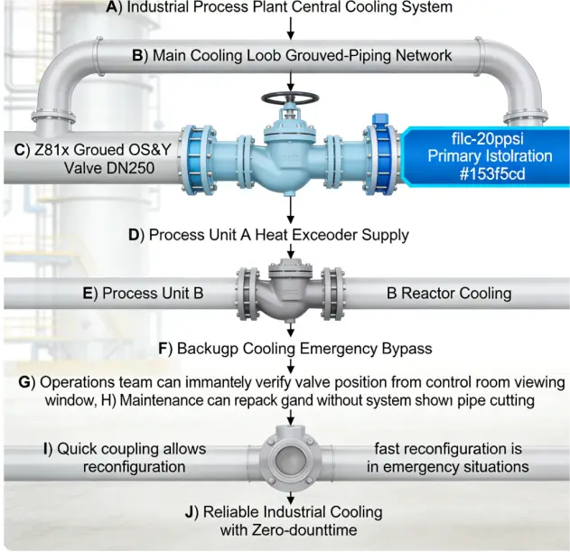 OS&Y Gate Valve Grooved