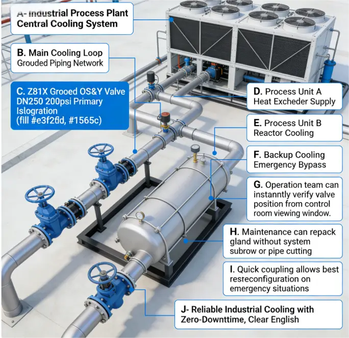 OS&Y Gate Valve Grooved