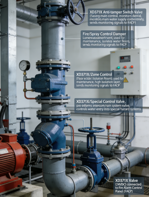 Wafer Butterfly Valve with Tamper Switch