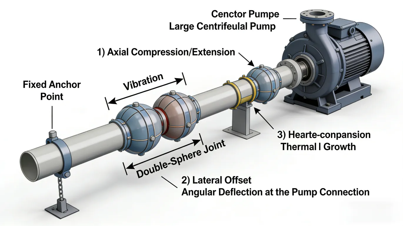Double Sphere Flanged Rubber Expansion Joint